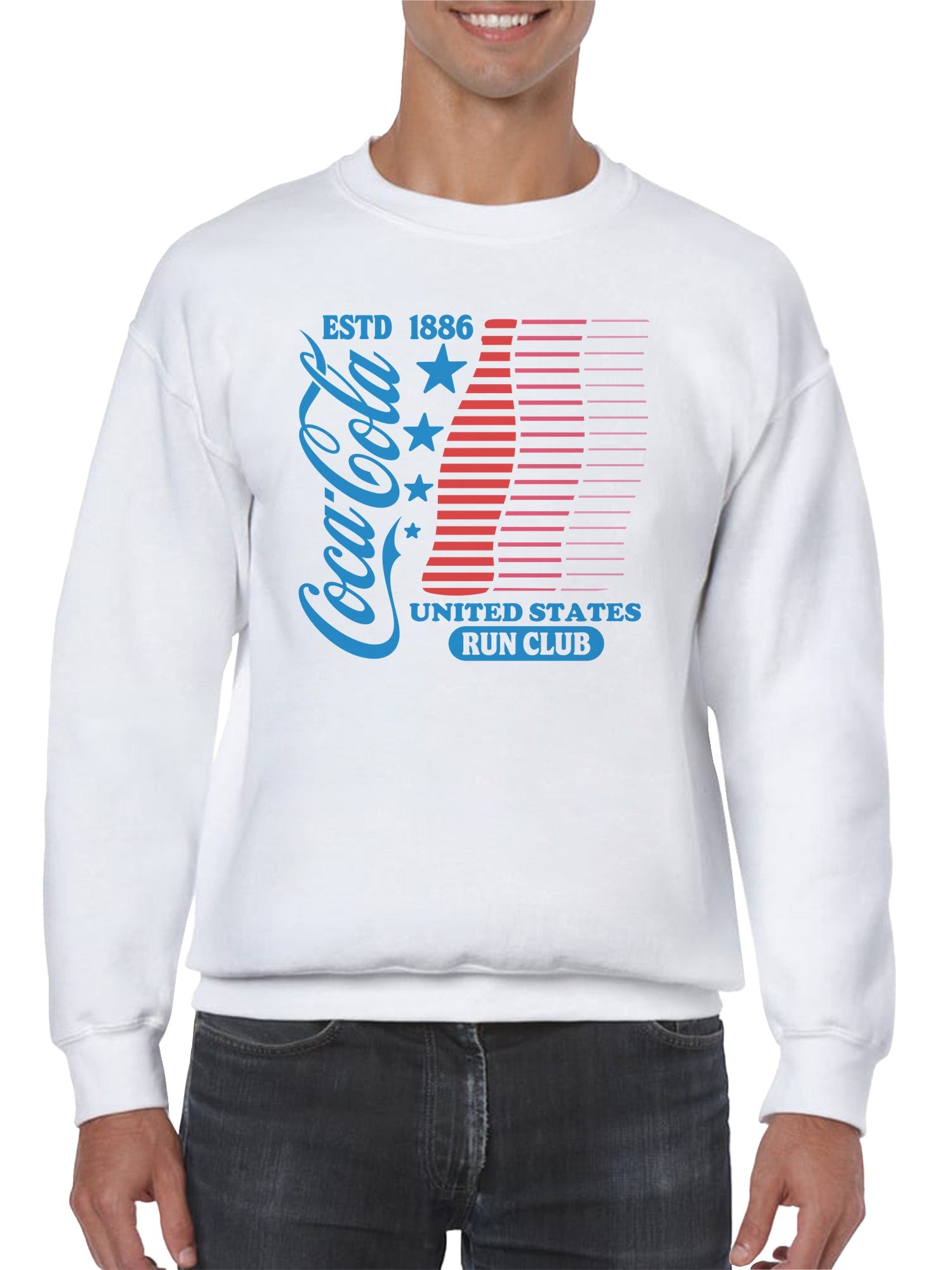 Officially Licensed Coca Cola Coca-Cola United States Run Club Men's Sweatshirt