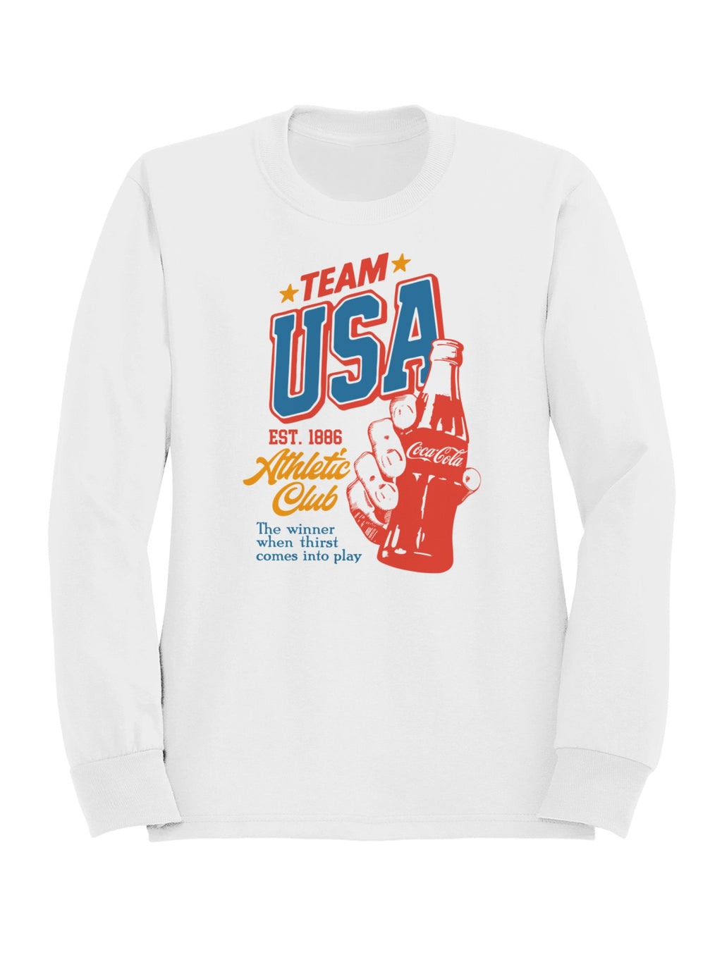 Officially Licensed Coca Cola Team USA 1886 Athletic Victory Men's Sweatshirt