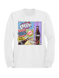 Officially Licensed Coca Cola Retro Pop Art Coke Design Men's Sweatshirt