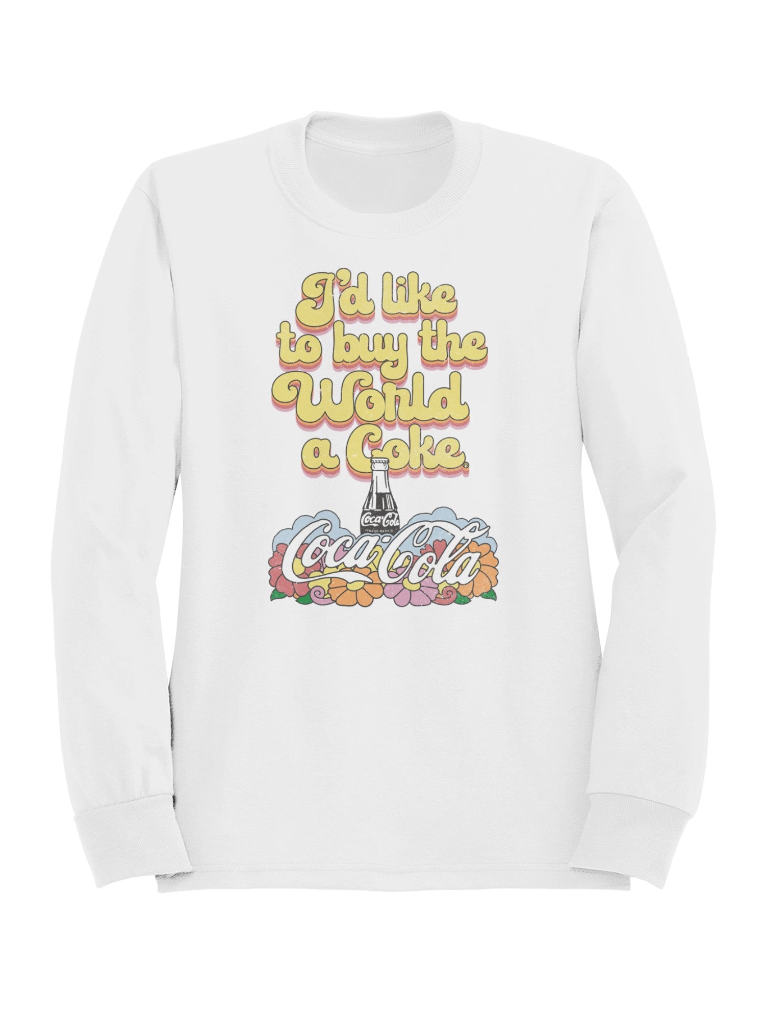 Officially Licensed Coca Cola World Coke Buy Vintage Design Men's Sweatshirt