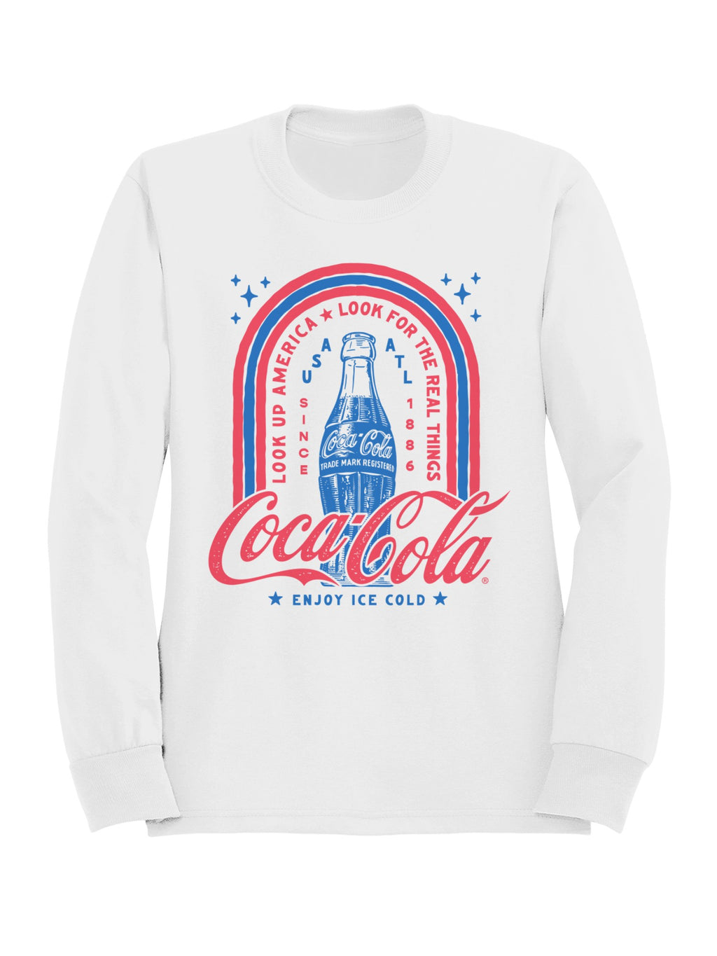 Officially Licensed Coca Cola Retro Coca-Cola Vintage Graphic Men's Sweatshirt