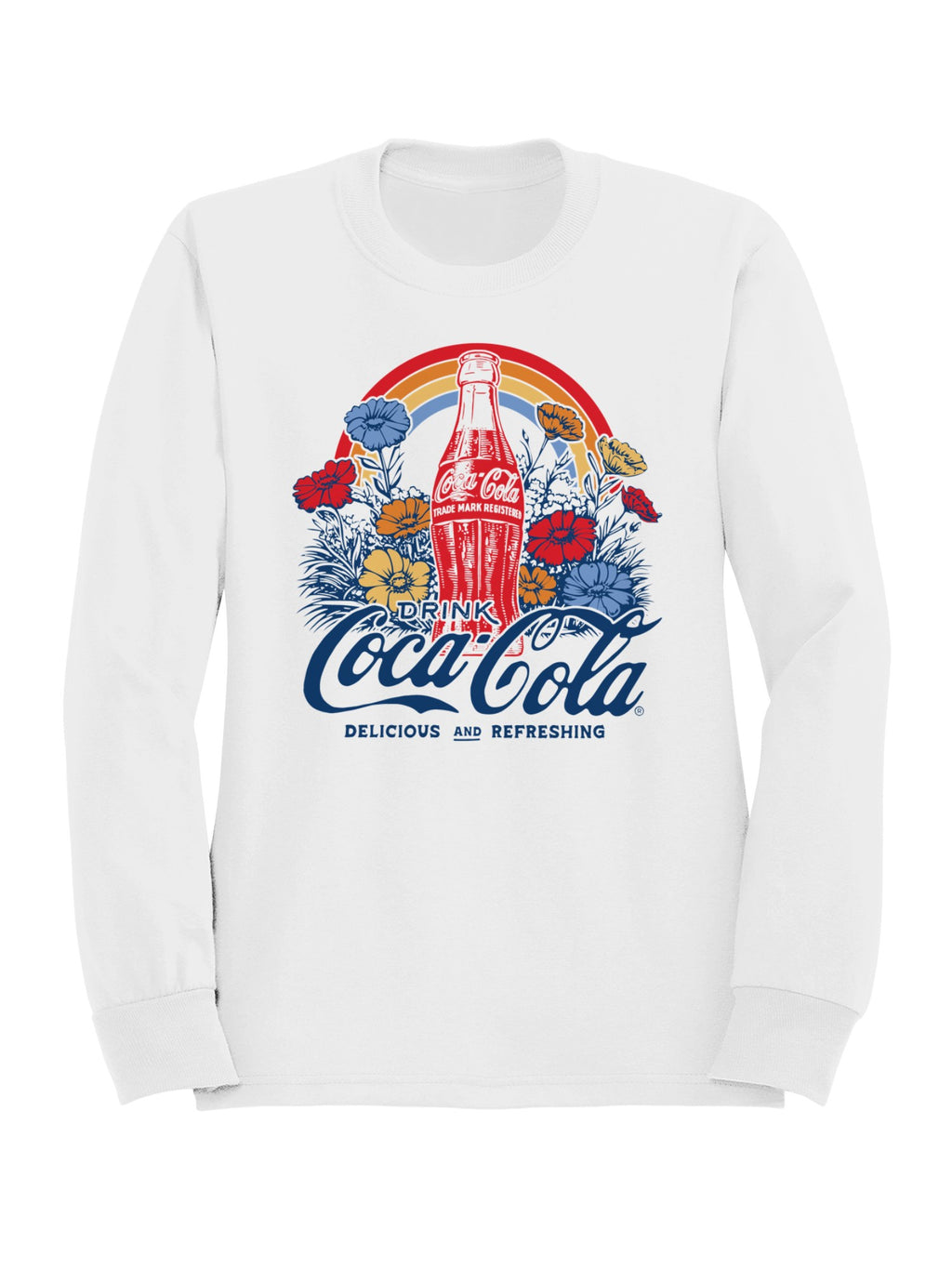 Officially Licensed Coca Cola Coca-Cola Retro Floral Design Men's Sweatshirt