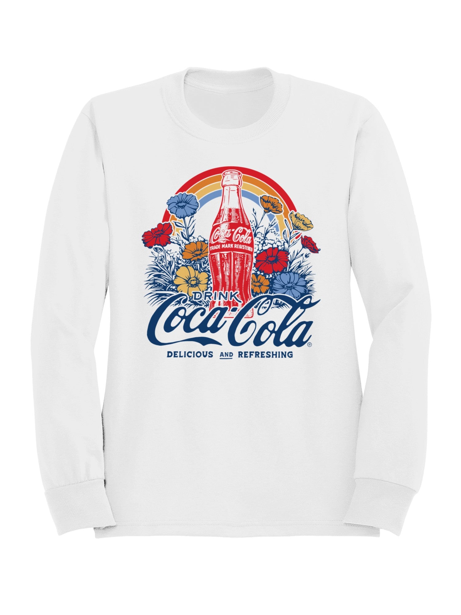 Officially Licensed Coca Cola Coca-Cola Retro Floral Design Men's Sweatshirt