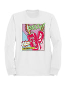 Officially Licensed Coca Cola Enjoy Coke Pop Art Fizz Design Men's Sweatshirt