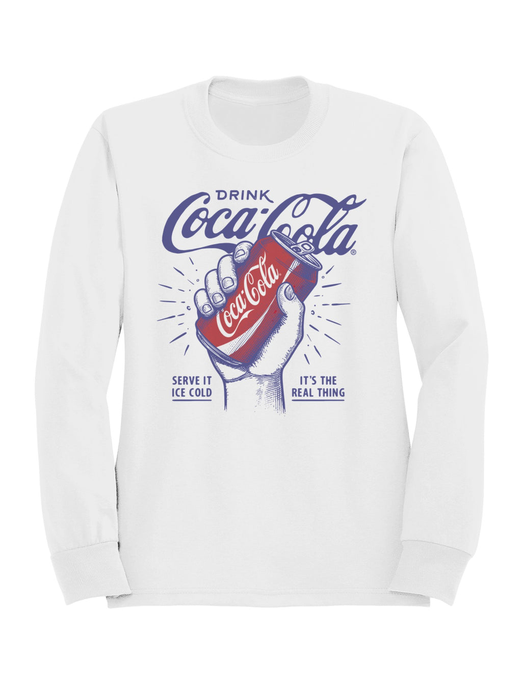 Officially Licensed Coca Cola Classic Coca-Cola Can Design Art Men's Sweatshirt