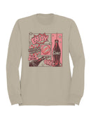 Officially Licensed Coca Cola Retro Coke Graphic: Enjoy Refreshing Fizz Men's Sweatshirt