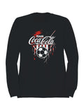 Officially Licensed Coca Cola Team Coca-Cola Soccer Splash Art Men's Sweatshirt