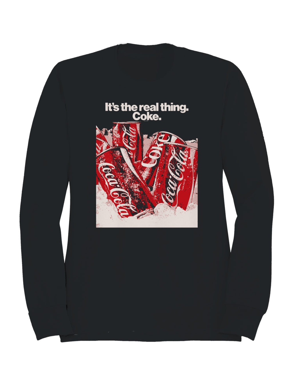 Officially Licensed Coca Cola The Real Thing Coca-Cola Cans Men's Sweatshirt