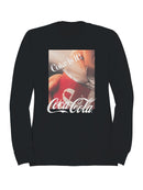 Officially Licensed Coca Cola Coke Is It! Vintage Can Splash Men's Sweatshirt