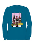 Officially Licensed Coca Cola Retro Coke Bottles with Straws Women's Sweatshirt