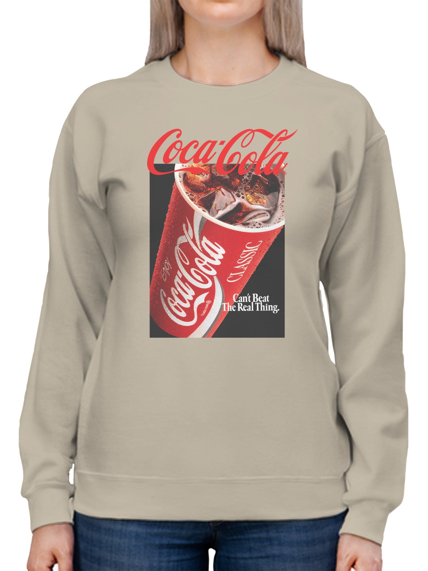 Officially Licensed Coca Cola Coca-Cola Classic Real Thing Women's Sweatshirt