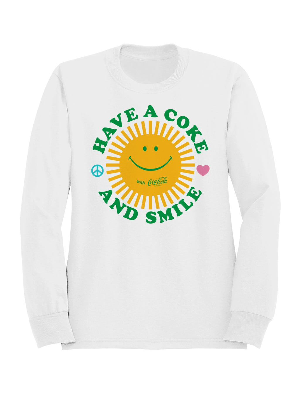 Officially Licensed Coca Cola Have a Coke and Smile Design Women's Sweatshirt