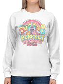 Officially Licensed Coca Cola Perfect Harmony Coke Rainbow Art Women's Sweatshirt