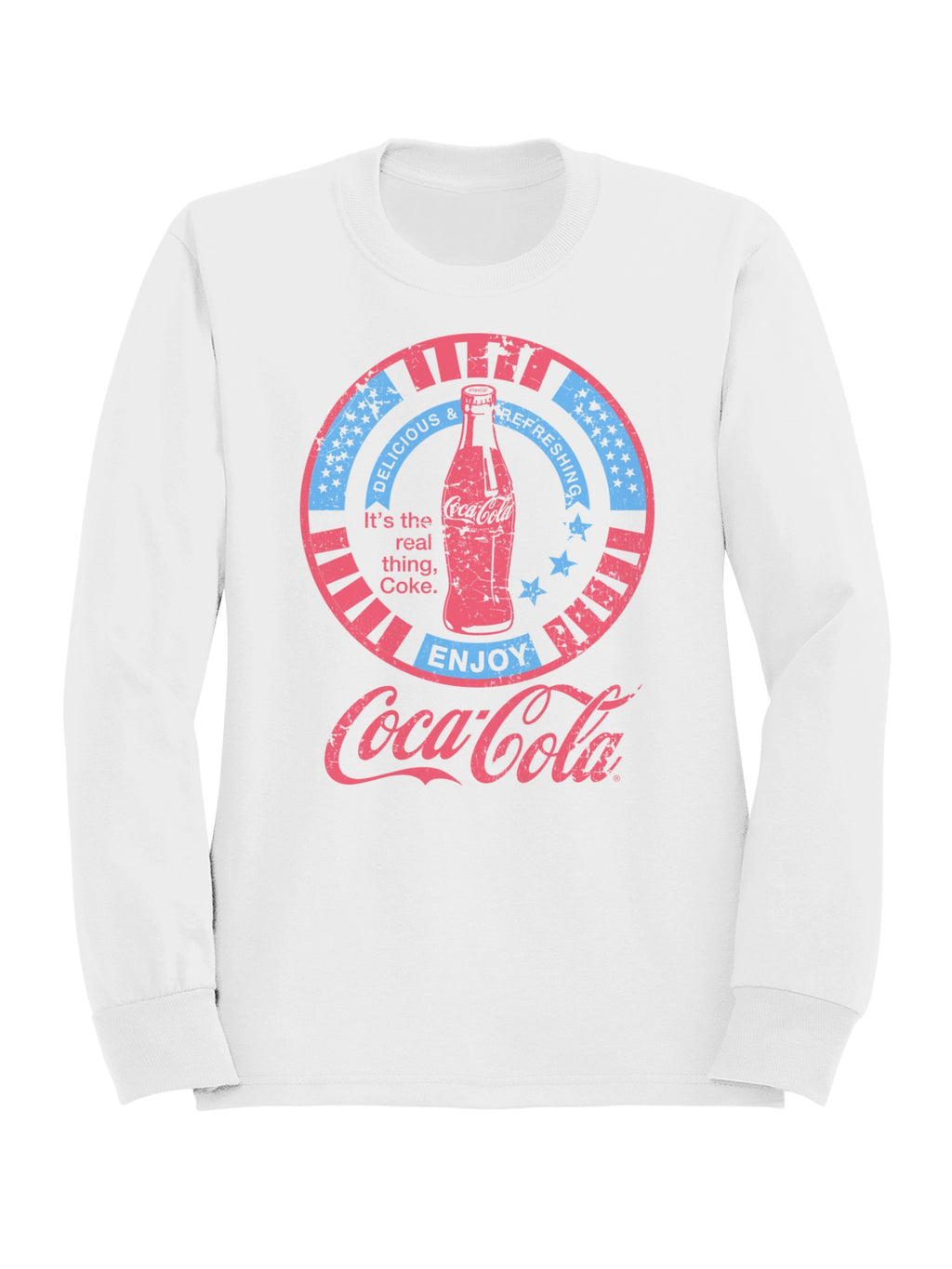 Officially Licensed Coca Cola Vintage Coca-Cola Enjoyment Design Women's Sweatshirt