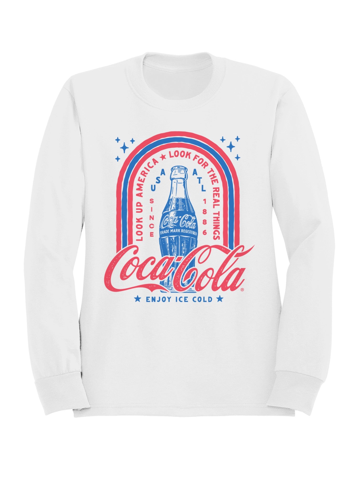 Officially Licensed Coca Cola Retro Coca-Cola Vintage Graphic Women's Sweatshirt