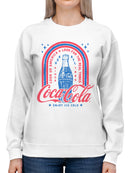Officially Licensed Coca Cola Retro Coca-Cola Vintage Graphic Women's Sweatshirt