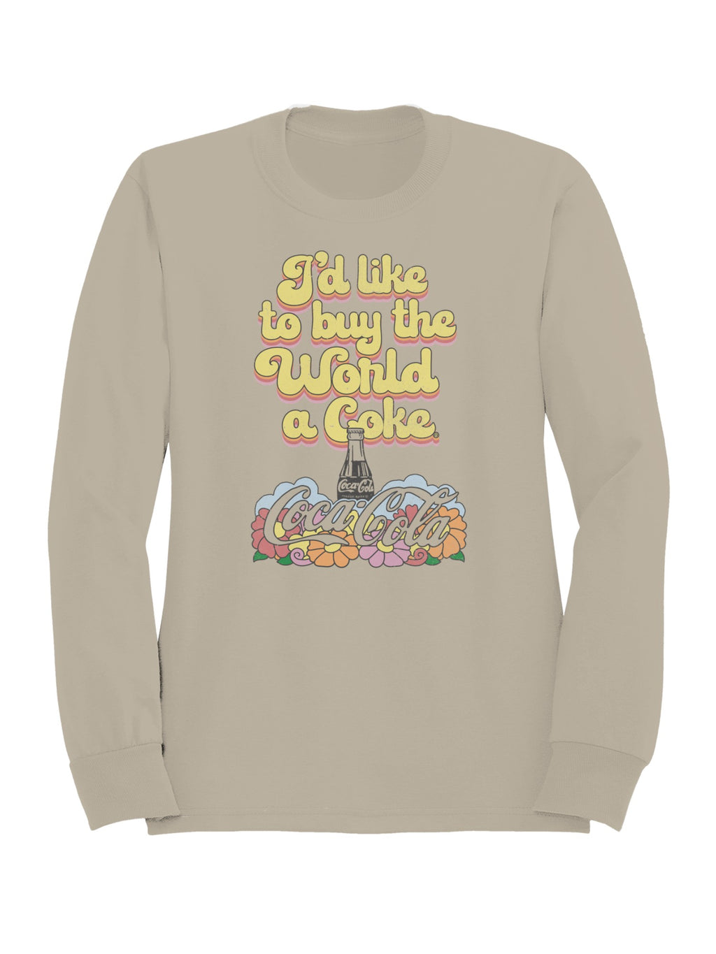 Officially Licensed Coca Cola World Coke Buy Vintage Design Women's Sweatshirt