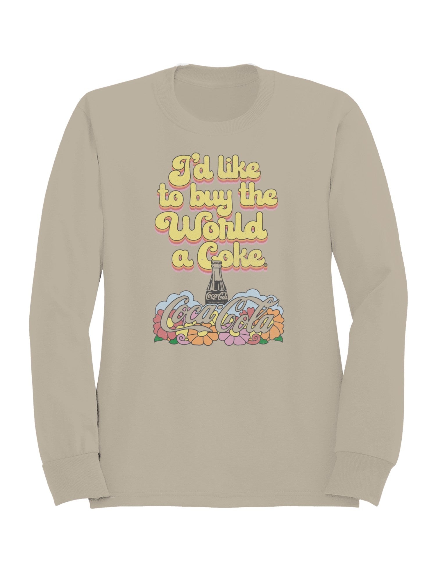 Officially Licensed Coca Cola World Coke Buy Vintage Design Women's Sweatshirt