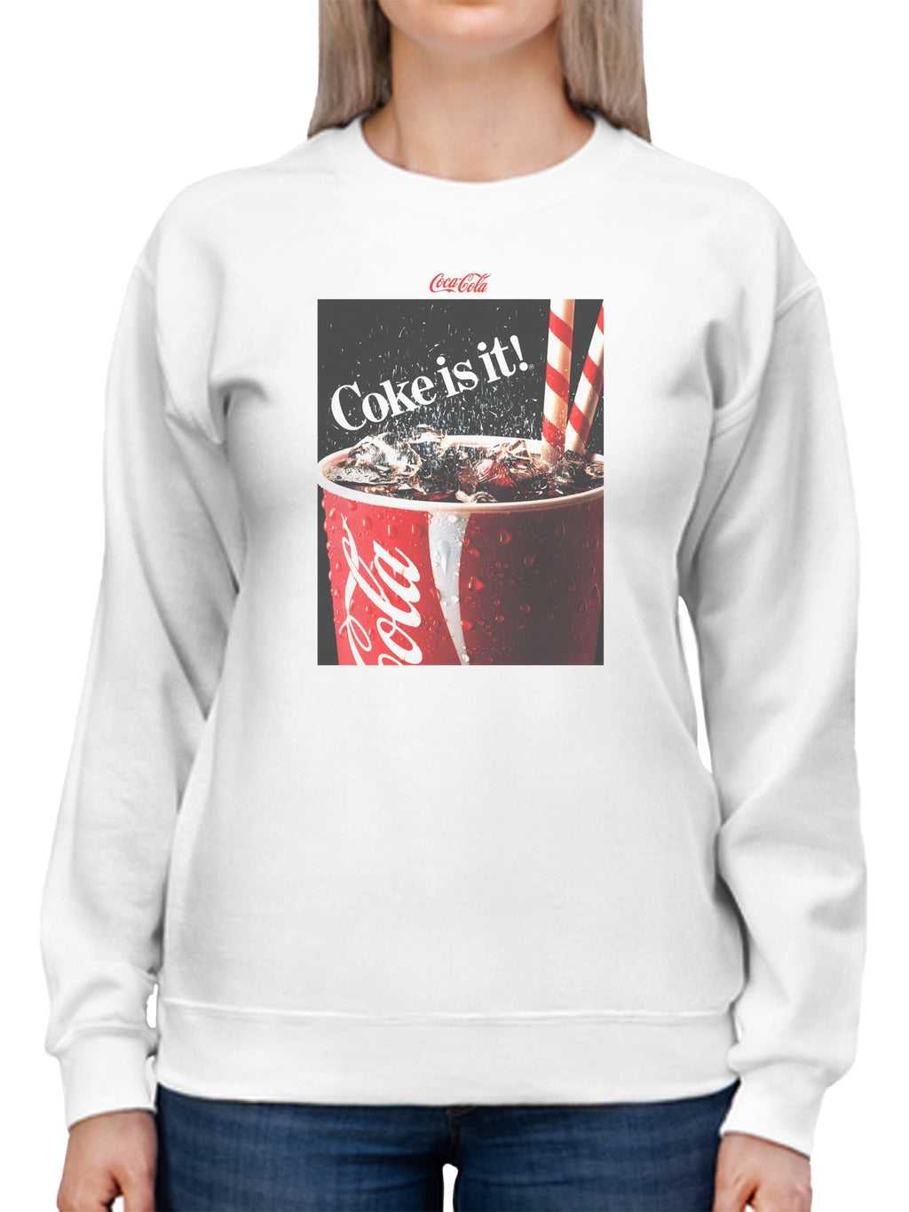 Officially Licensed Coca Cola Refreshing Coke - Coke is it! Women's Sweatshirt