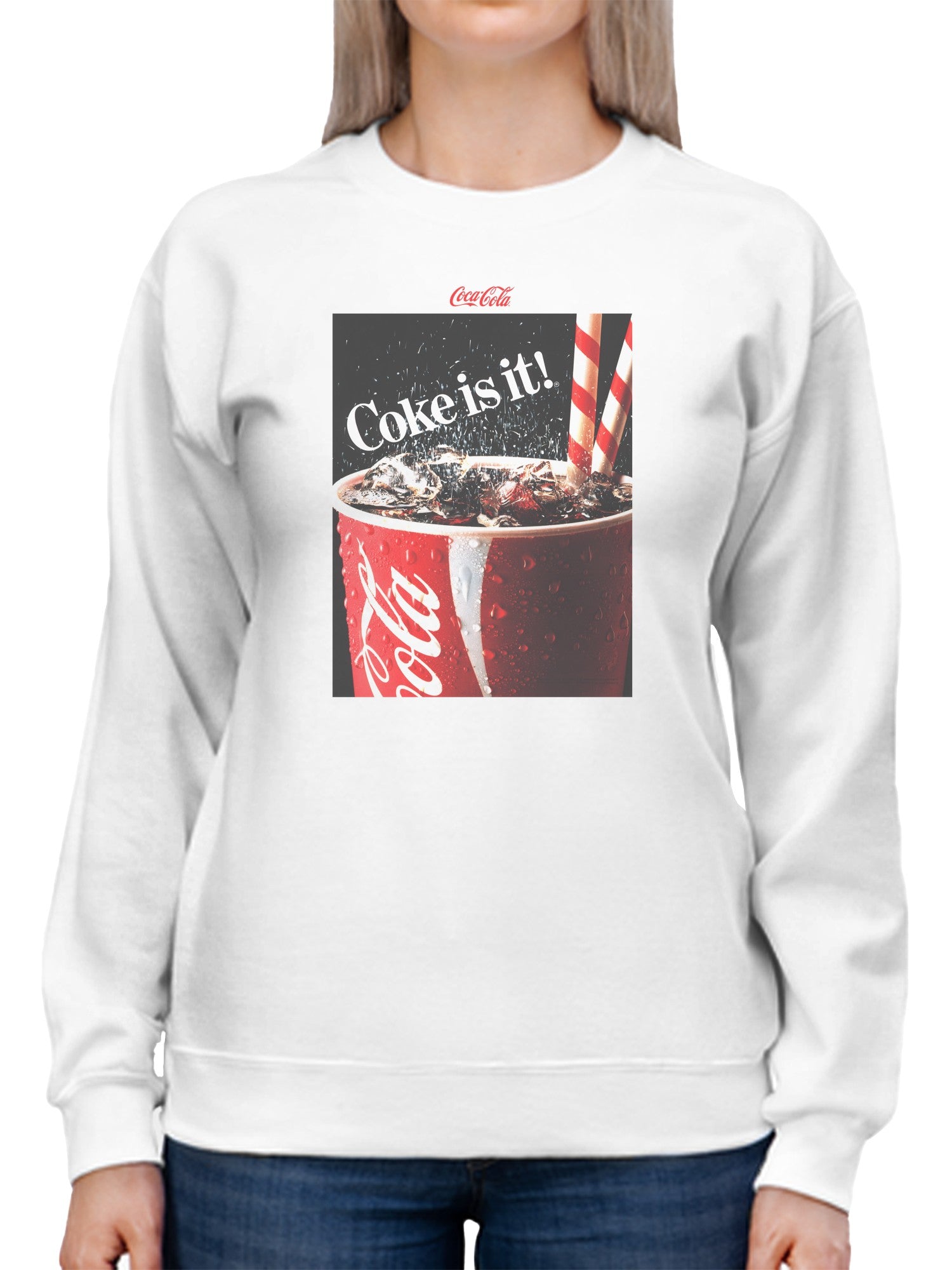 Officially Licensed Coca Cola Refreshing Coke - Coke is it! Women's Sweatshirt