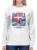 Officially Licensed Coca Cola Explore America Coca-Cola Adventure Women's Sweatshirt