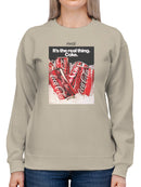 Officially Licensed Coca Cola Chilled Coke: The Real Thing Women's Sweatshirt