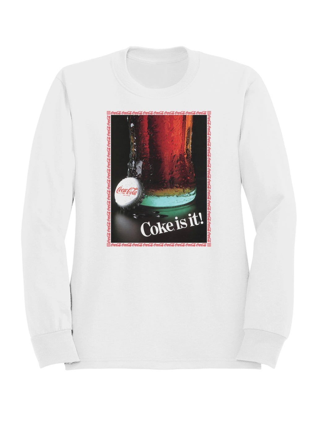 Officially Licensed Coca Cola Coke is It! Retro Graphic Design Women's Sweatshirt