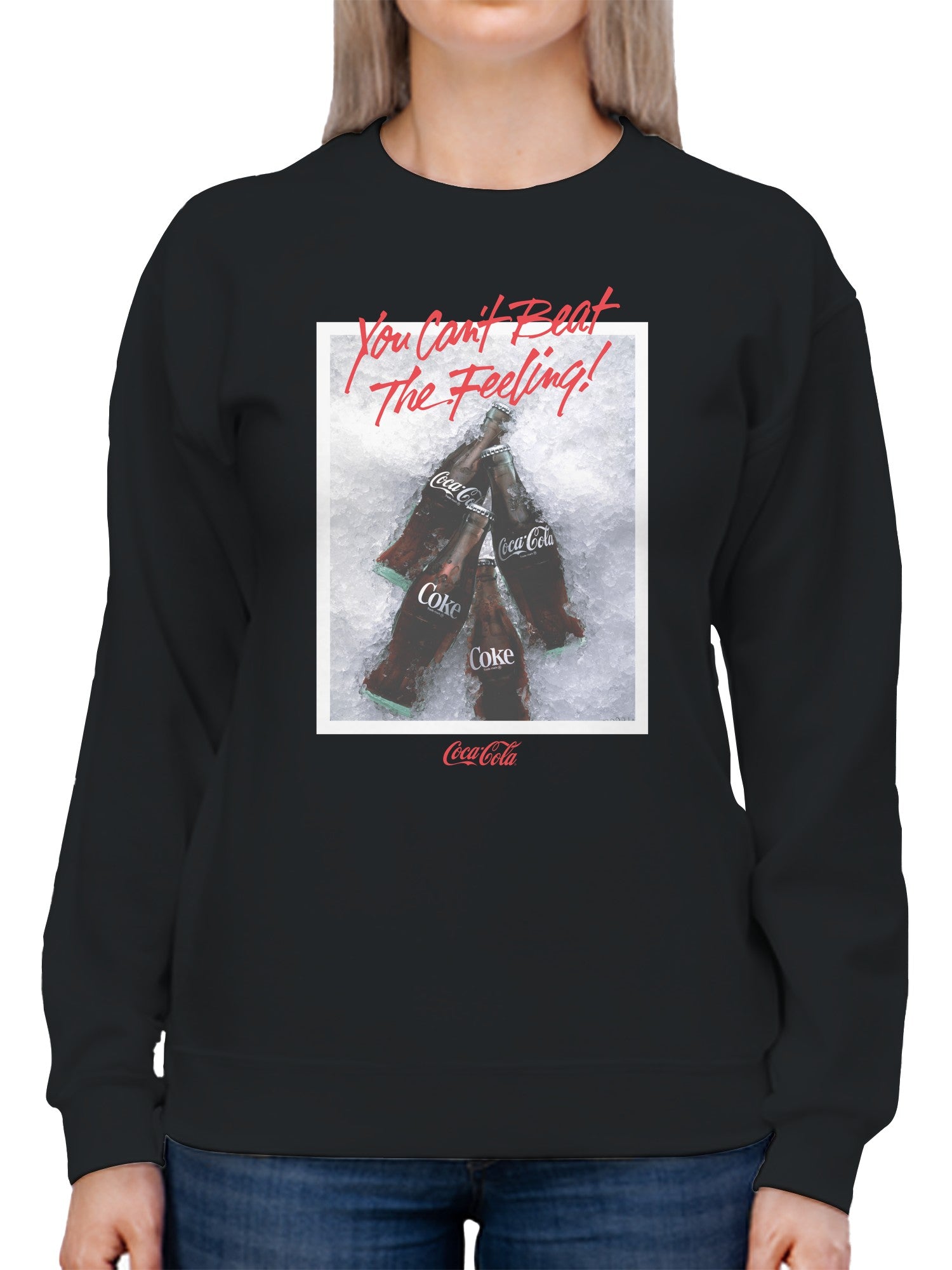Officially Licensed Coca Cola Coca-Cola You Can't Beat The Feeling Women's Sweatshirt