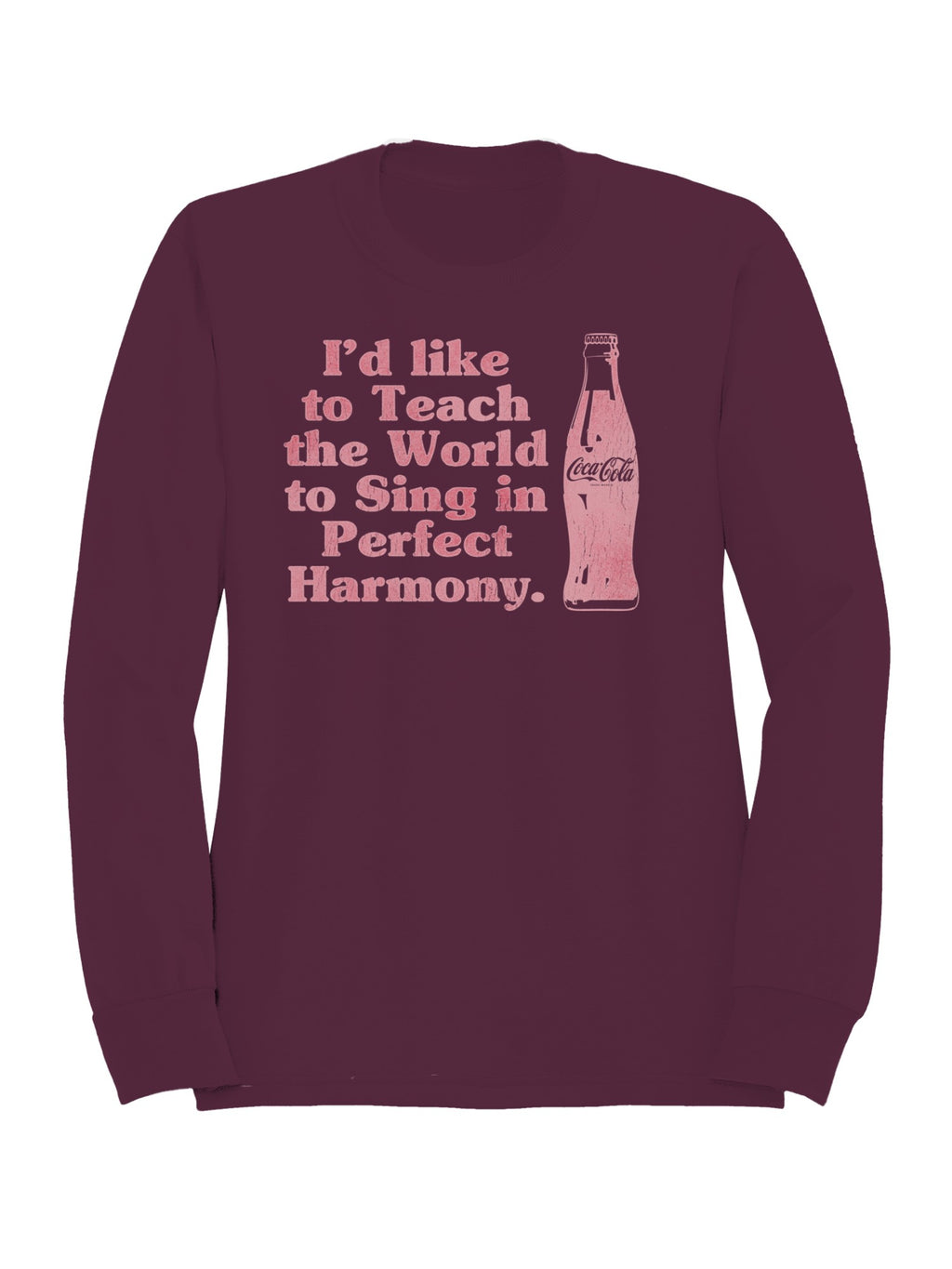Officially Licensed Coca Cola Perfect Harmony Singing Design Women's Sweatshirt
