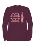 Officially Licensed Coca Cola Perfect Harmony Singing Design Women's Sweatshirt