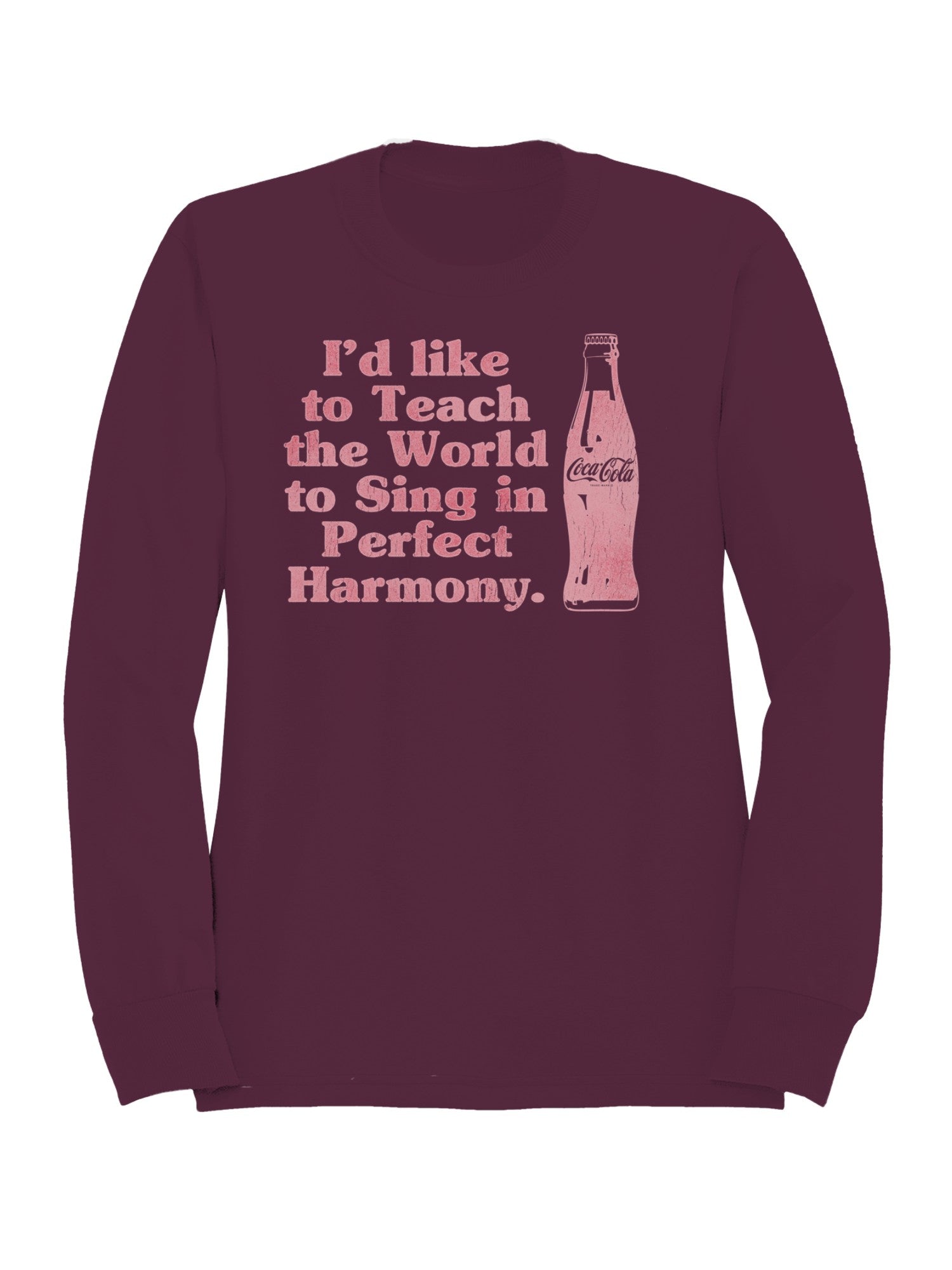 Officially Licensed Coca Cola Perfect Harmony Singing Design Women's Sweatshirt