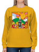 Officially Licensed Coca Cola Harmony Smiley Sun & Coca-Cola Women's Sweatshirt