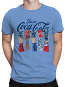 Officially Licensed Coca Cola Celebrate with Coca-Cola Artwork Men's T-shirt