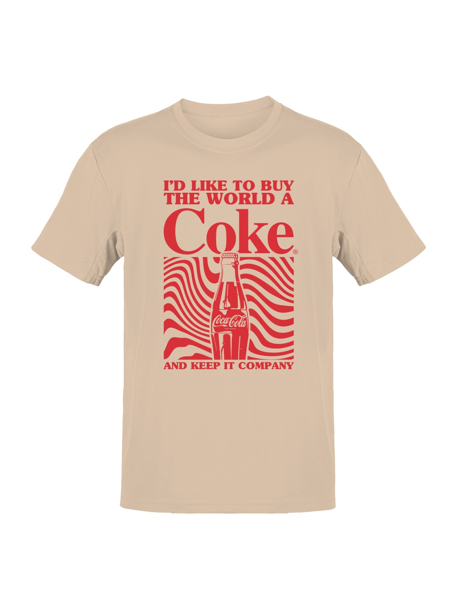 Officially Licensed Coca Cola Buy the World a Coke Men's T-shirt