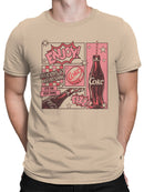 Officially Licensed Coca Cola Retro Coke Graphic: Enjoy Refreshing Fizz Men's T-shirt