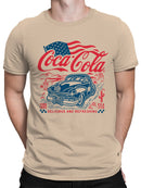 Officially Licensed Coca Cola Classic Coke Americana Cruiser Men's T-shirt