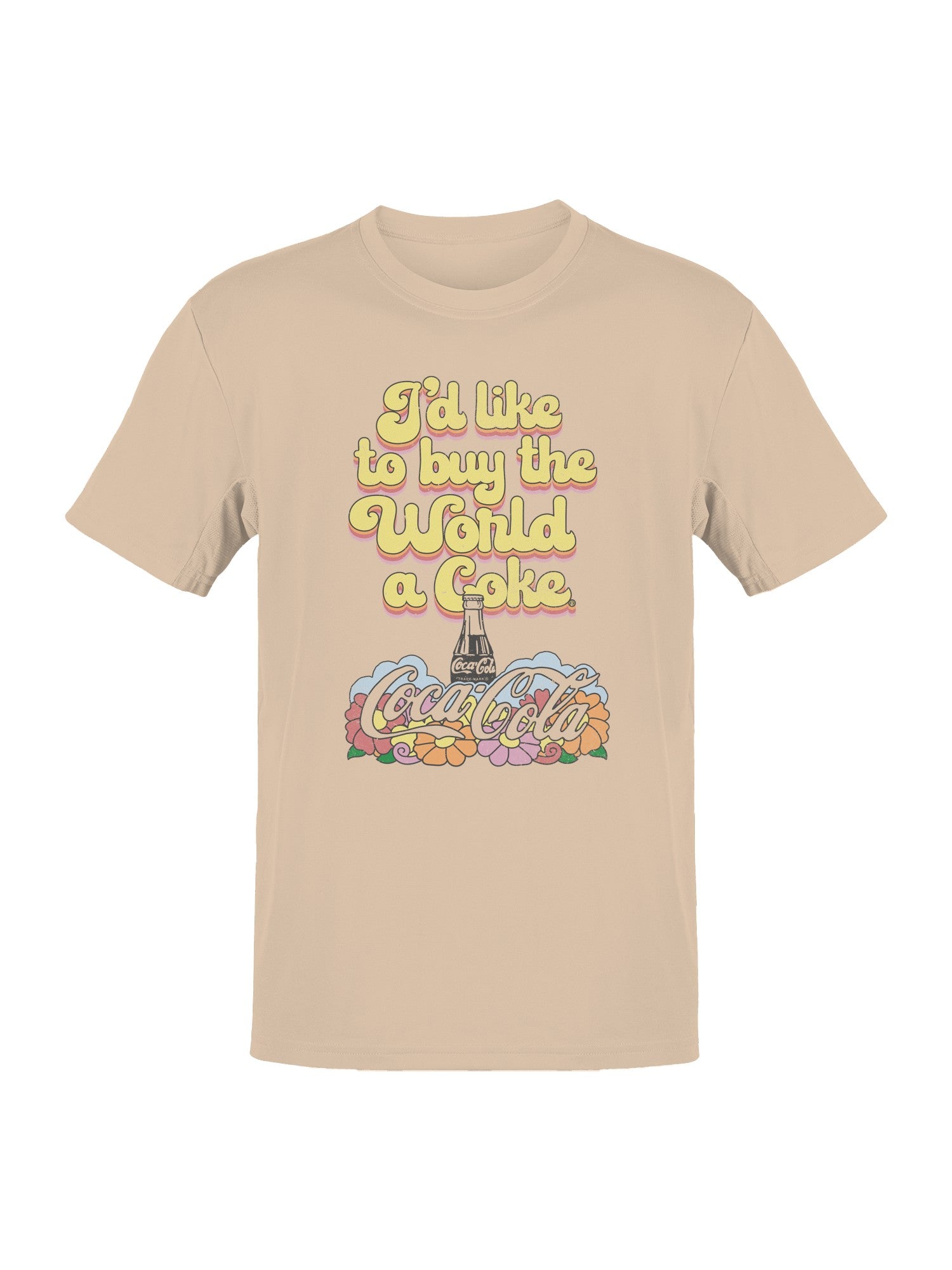 Officially Licensed Coca Cola World Coke Buy Vintage Design Men's T-shirt