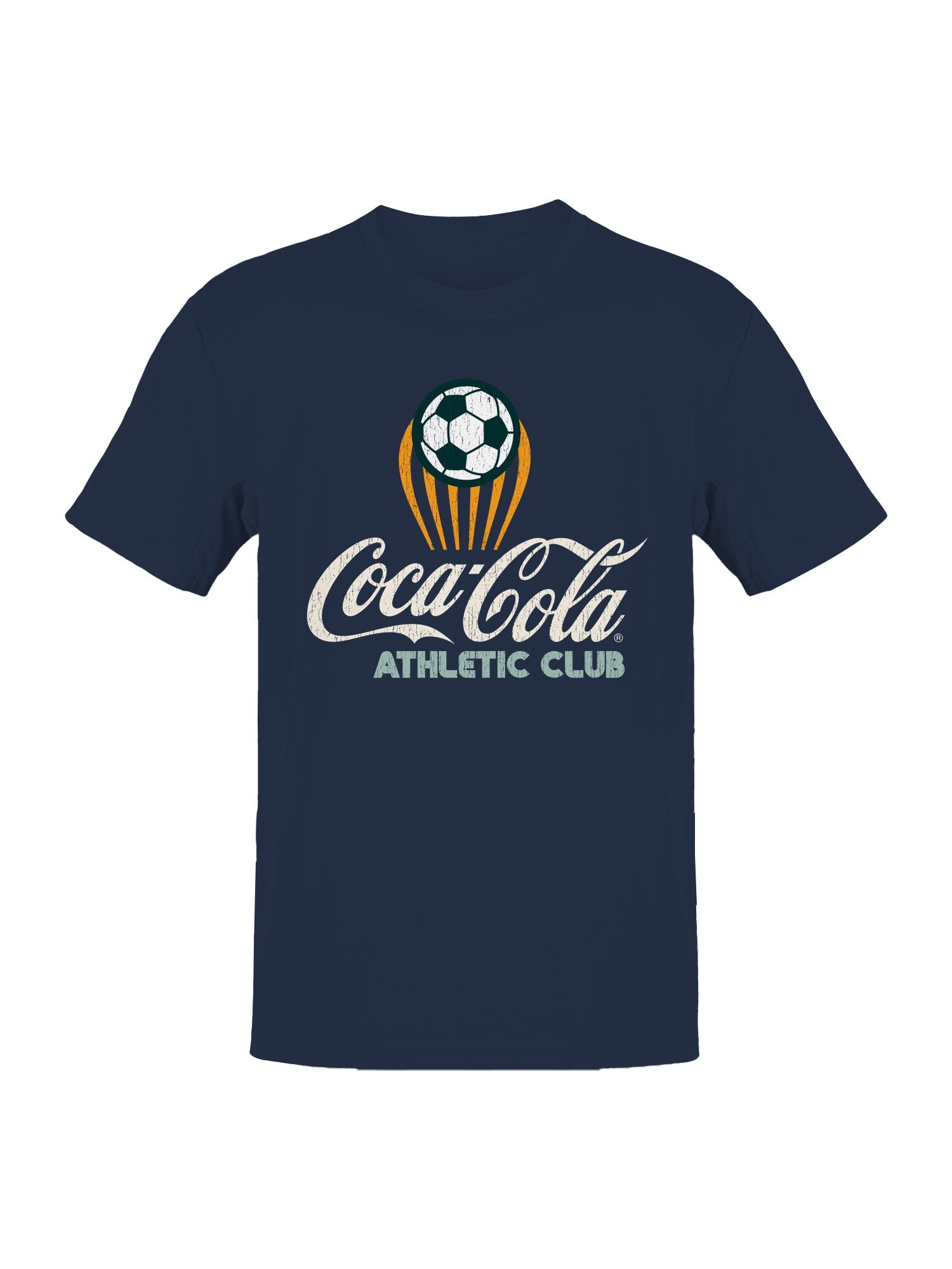 Officially Licensed Coca Cola Coca-Cola Athletic Club Soccer Logo Men's T-shirt