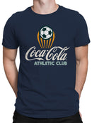 Officially Licensed Coca Cola Coca-Cola Athletic Club Soccer Logo Men's T-shirt