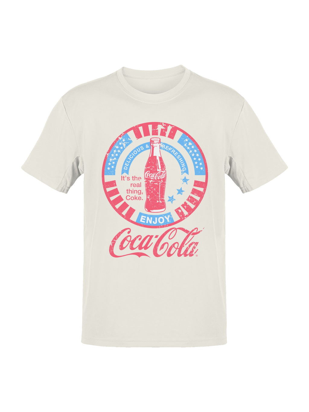 Officially Licensed Coca Cola Vintage Coca-Cola Enjoyment Design Men's T-shirt