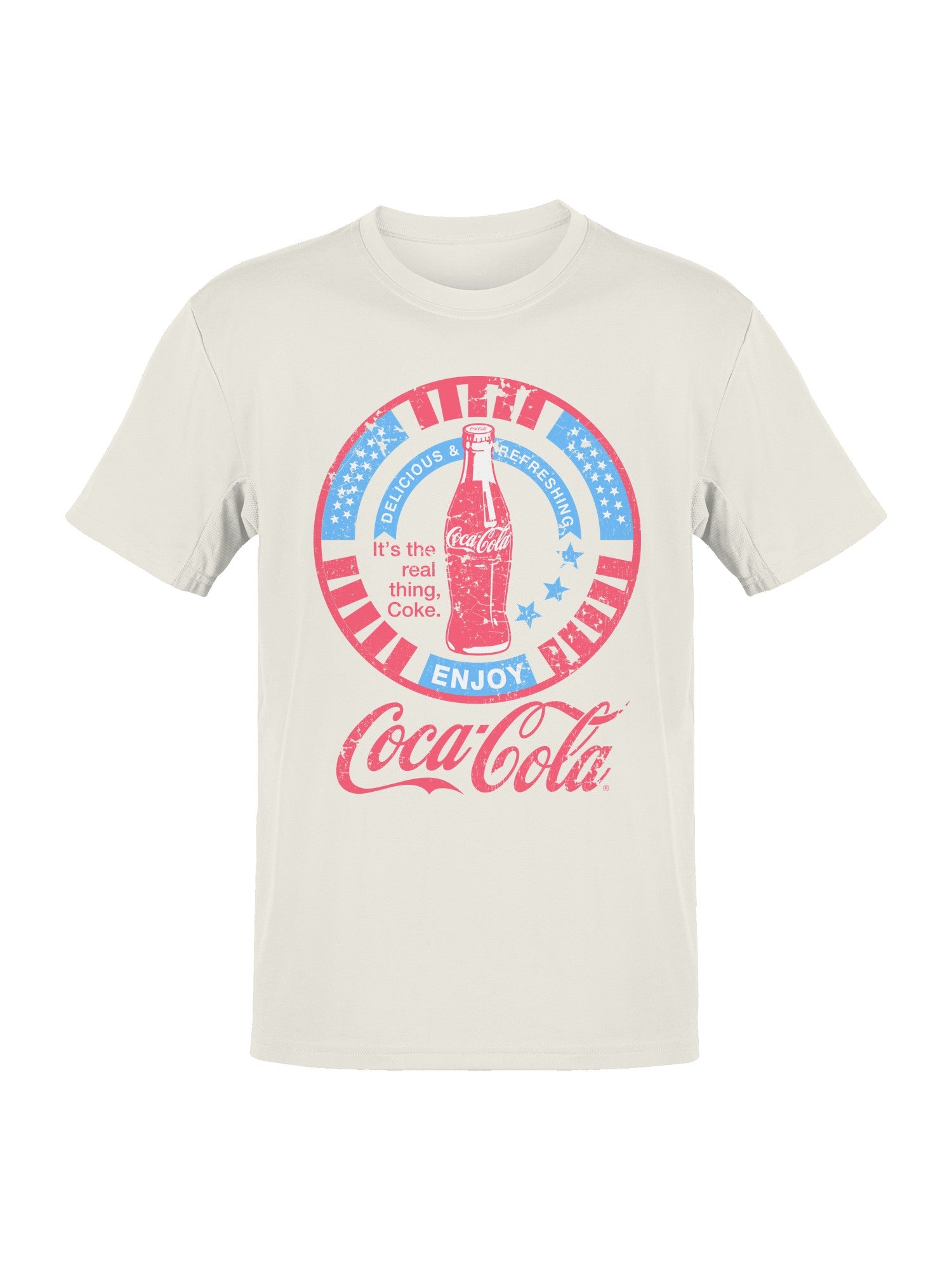 Officially Licensed Coca Cola Vintage Coca-Cola Enjoyment Design Men's T-shirt