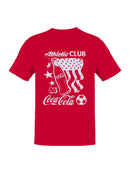 Officially Licensed Coca Cola Coca-Cola Athletic Club Retro Men's T-shirt