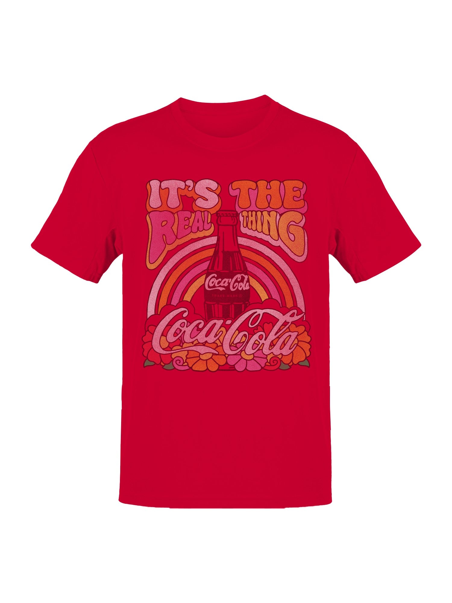Officially Licensed Coca Cola Retro Coca-Cola Real Thing Art Men's T-shirt