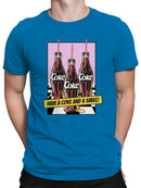 Officially Licensed Coca Cola Retro Coke Bottles with Straws Men's T-shirt