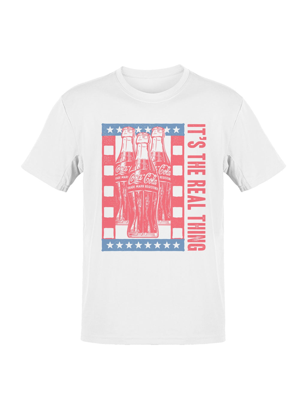 Officially Licensed Coca Cola Vintage Coca-Cola Bottles Design Men's T-shirt