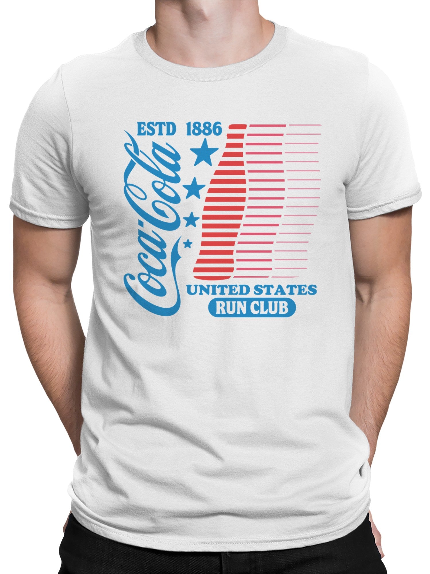 Officially Licensed Coca Cola Coca-Cola United States Run Club Men's T-shirt
