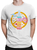 Officially Licensed Coca Cola Real Thing Peace Love Harmony Men's T-shirt