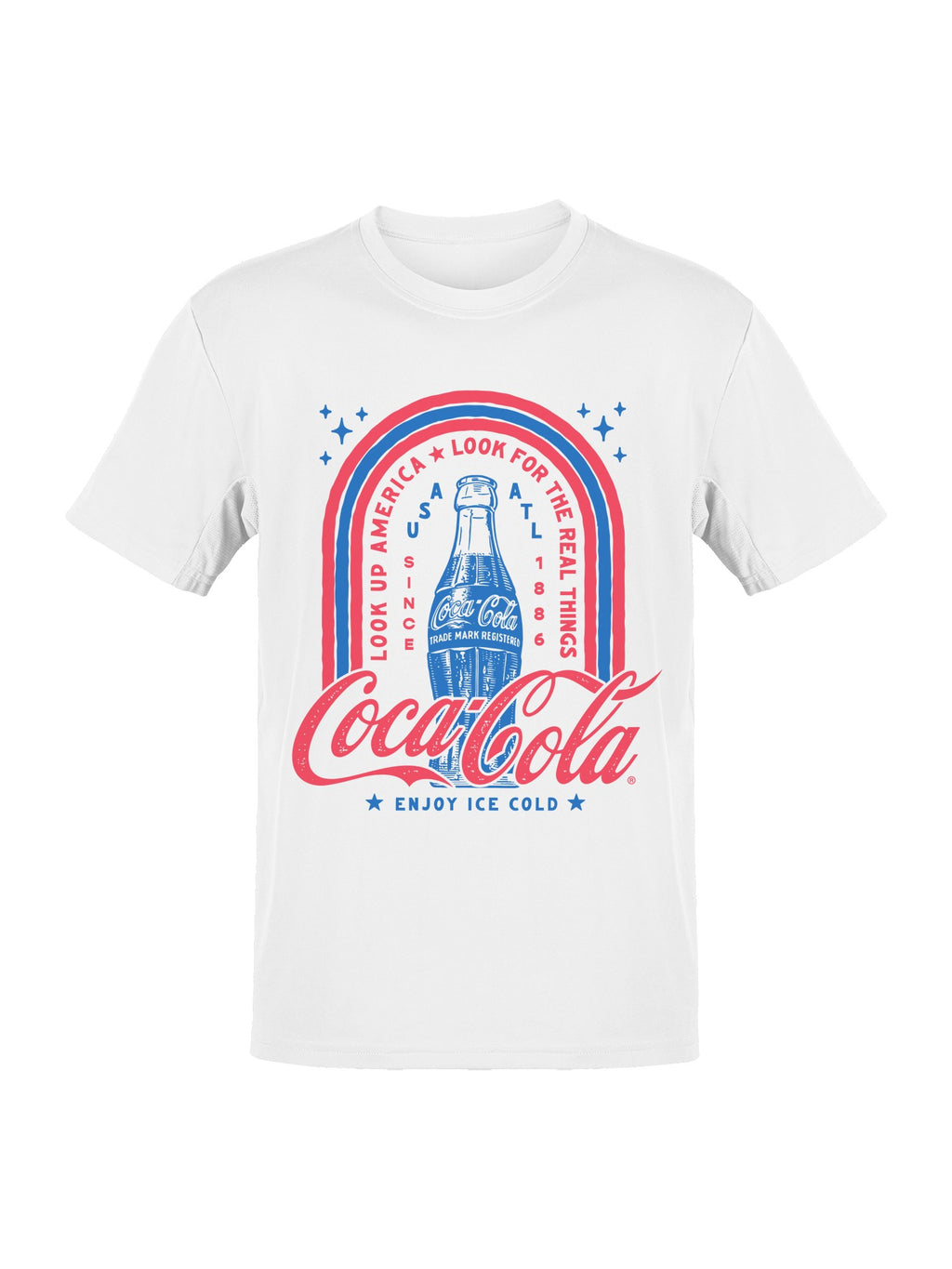 Officially Licensed Coca Cola Retro Coca-Cola Vintage Graphic Men's T-shirt