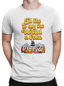 Officially Licensed Coca Cola Buy the World a Coke Retro Design Men's T-shirt