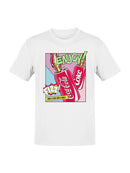 Officially Licensed Coca Cola Enjoy Coke Pop Art Fizz Design Men's T-shirt